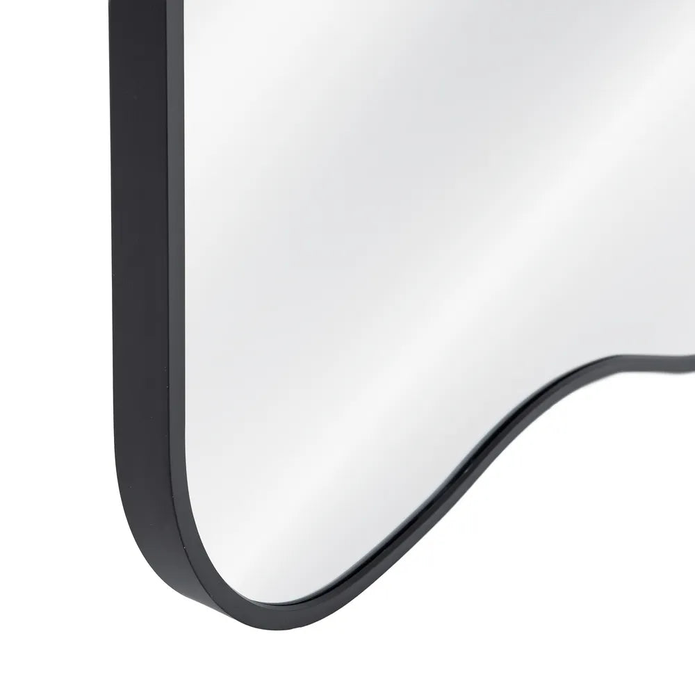 MIRROR BLACK ALUMINUM 80 X 2,80 X 180 CM