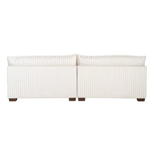 Load image into Gallery viewer, 4 SEATER SOFA STRIPES CREAM FABRIC 282 X 101 X 71 CM