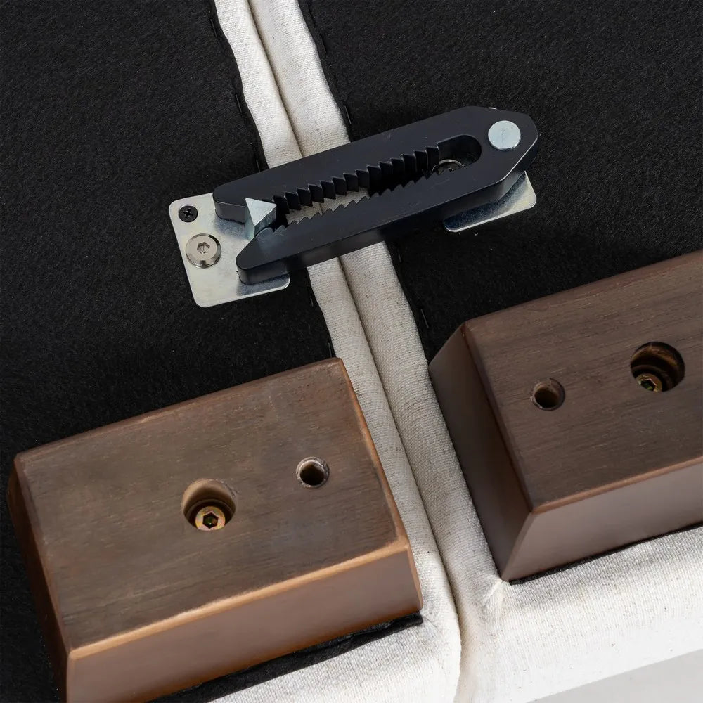 4 SEATER SOFA STRIPES CREAM FABRIC 282 X 101 X 71 CM