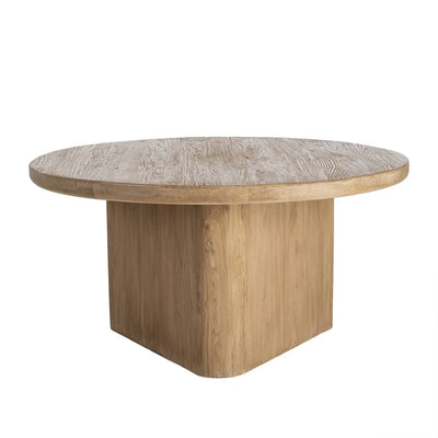 ELM WOOD DINING TABLE 150 X 150 X 76 CM