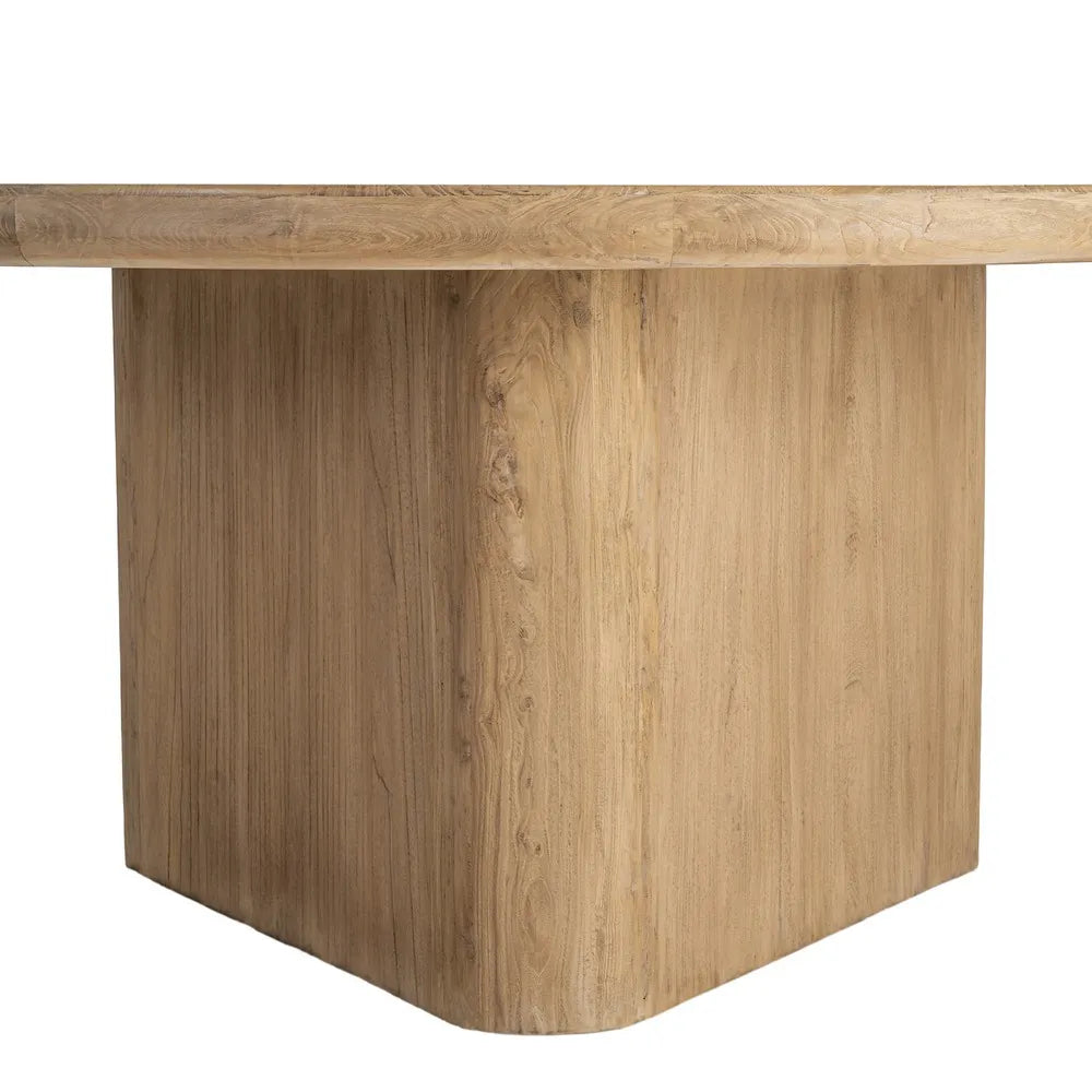 ELM WOOD DINING TABLE 150 X 150 X 76 CM