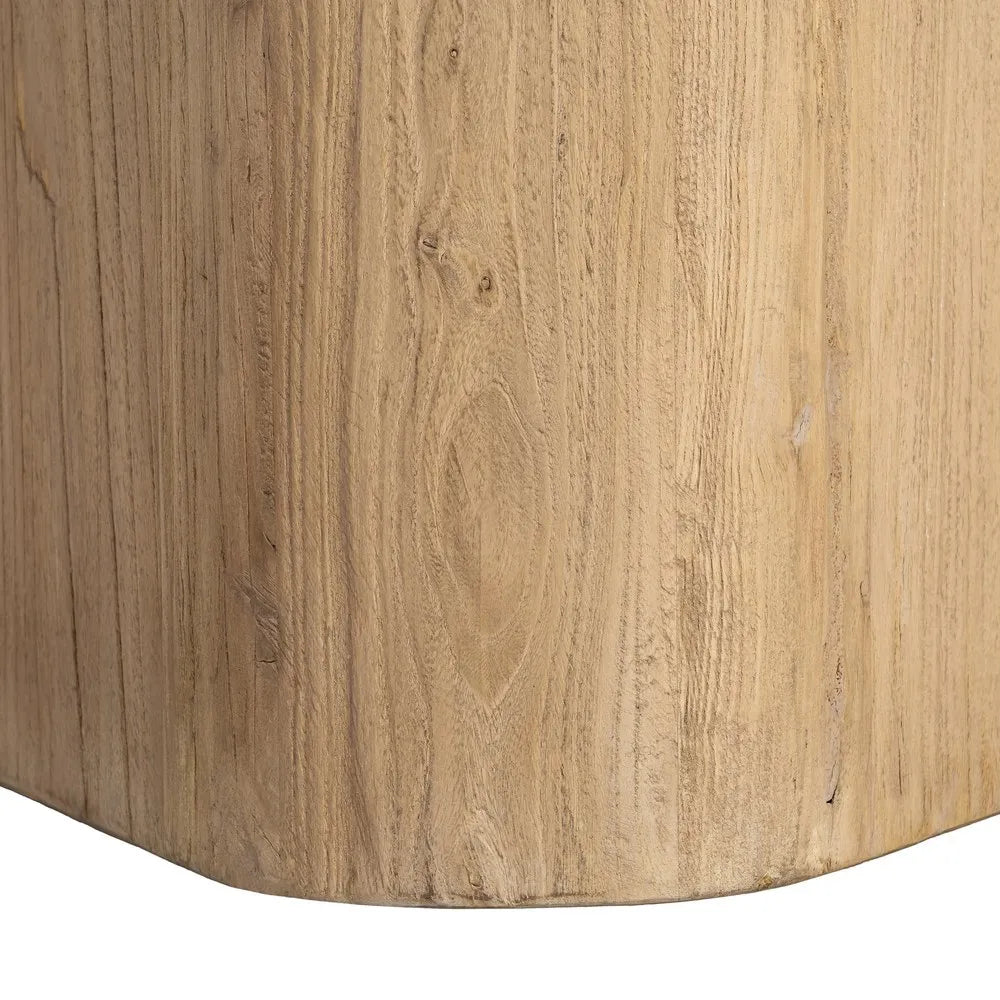 ELM WOOD DINING TABLE 150 X 150 X 76 CM