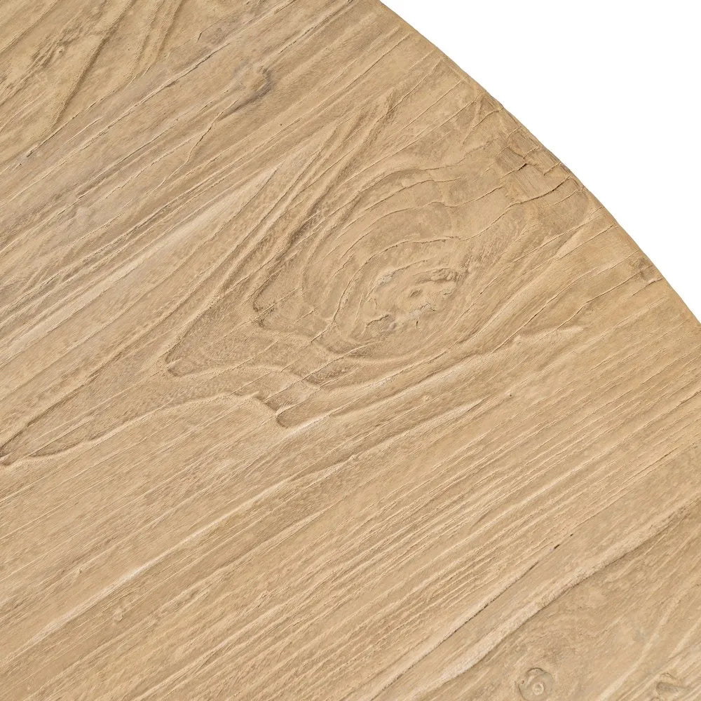 ELM WOOD DINING TABLE 150 X 150 X 76 CM