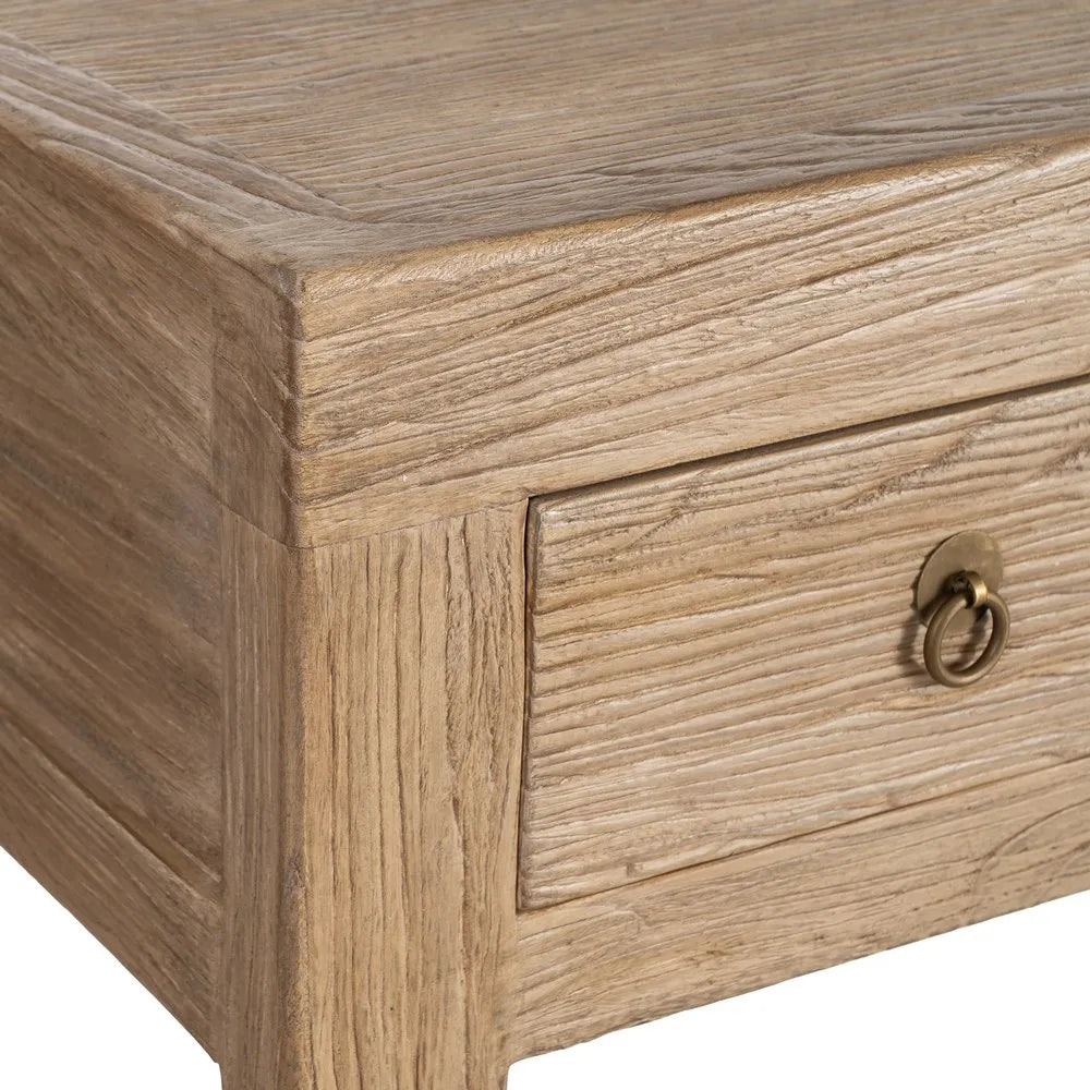 Elm wood console table for entryway, 240 x 45 x 90 cm