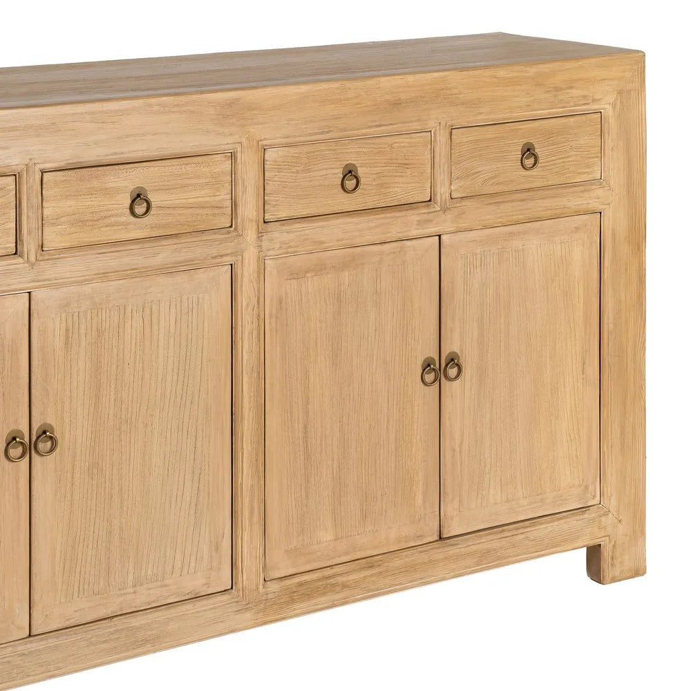 Pine wood sideboard 240 x 44 x 94 cm