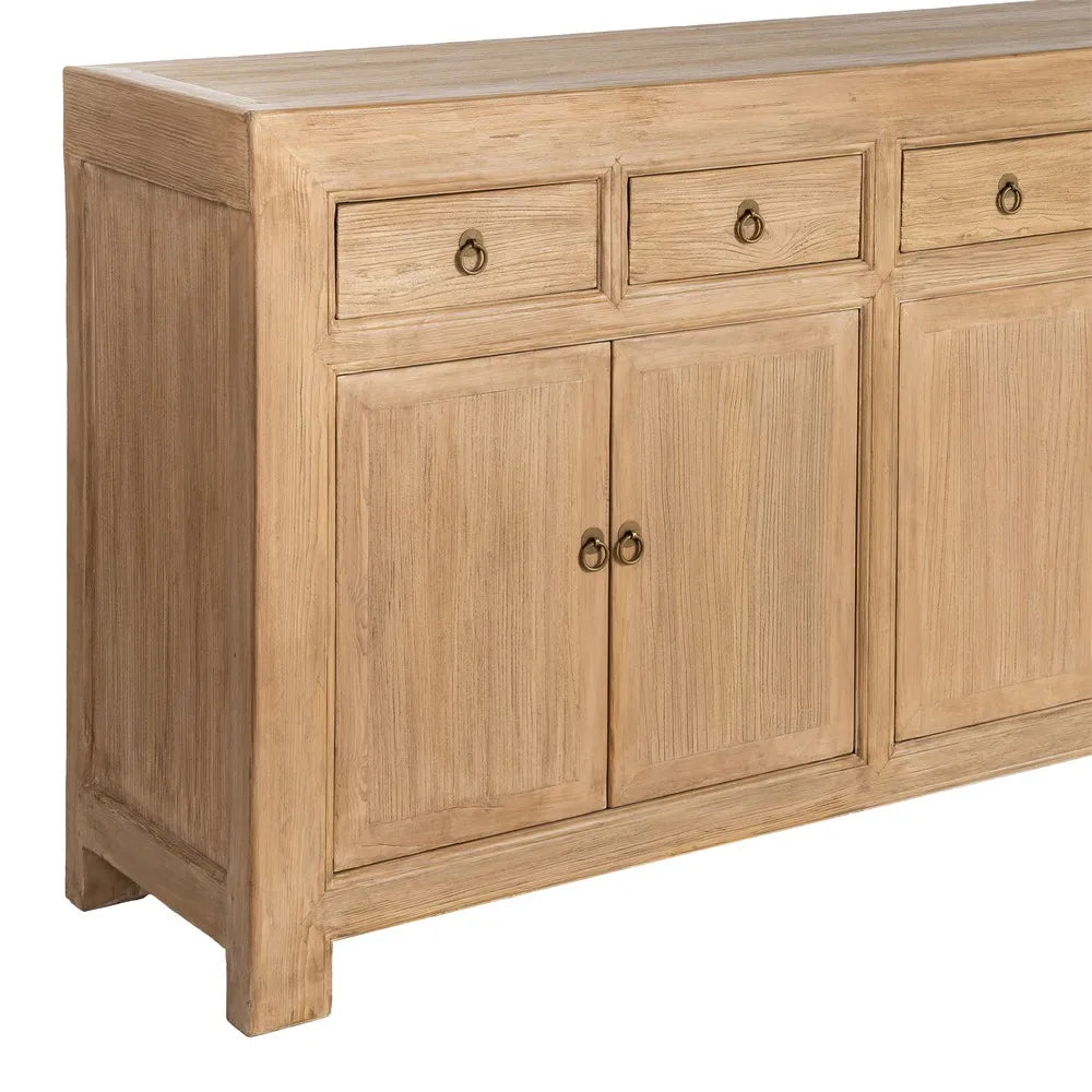 Pine wood sideboard 240 x 44 x 94 cm