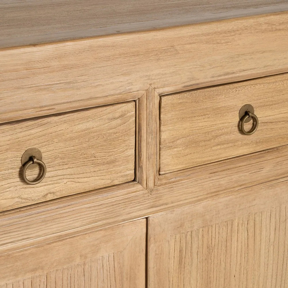 Pine wood sideboard 240 x 44 x 94 cm