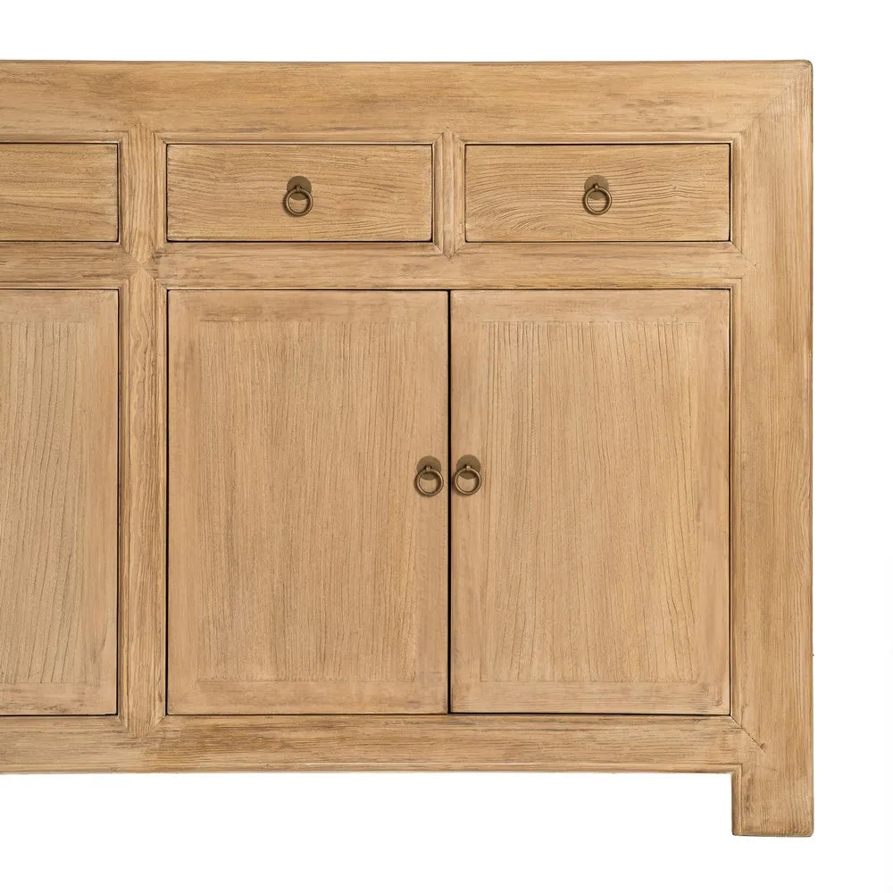 Pine wood sideboard 240 x 44 x 94 cm