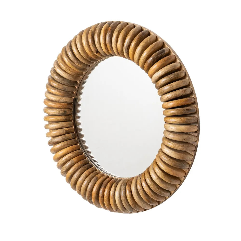 MIRROR MANGO WOOD 92 X 12 X 92 CM