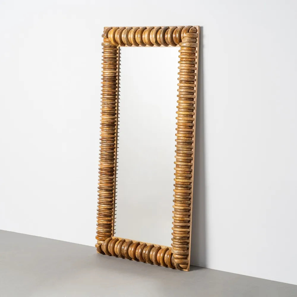 Mango wood mirror 76.50 x 9 x 153.50 cm