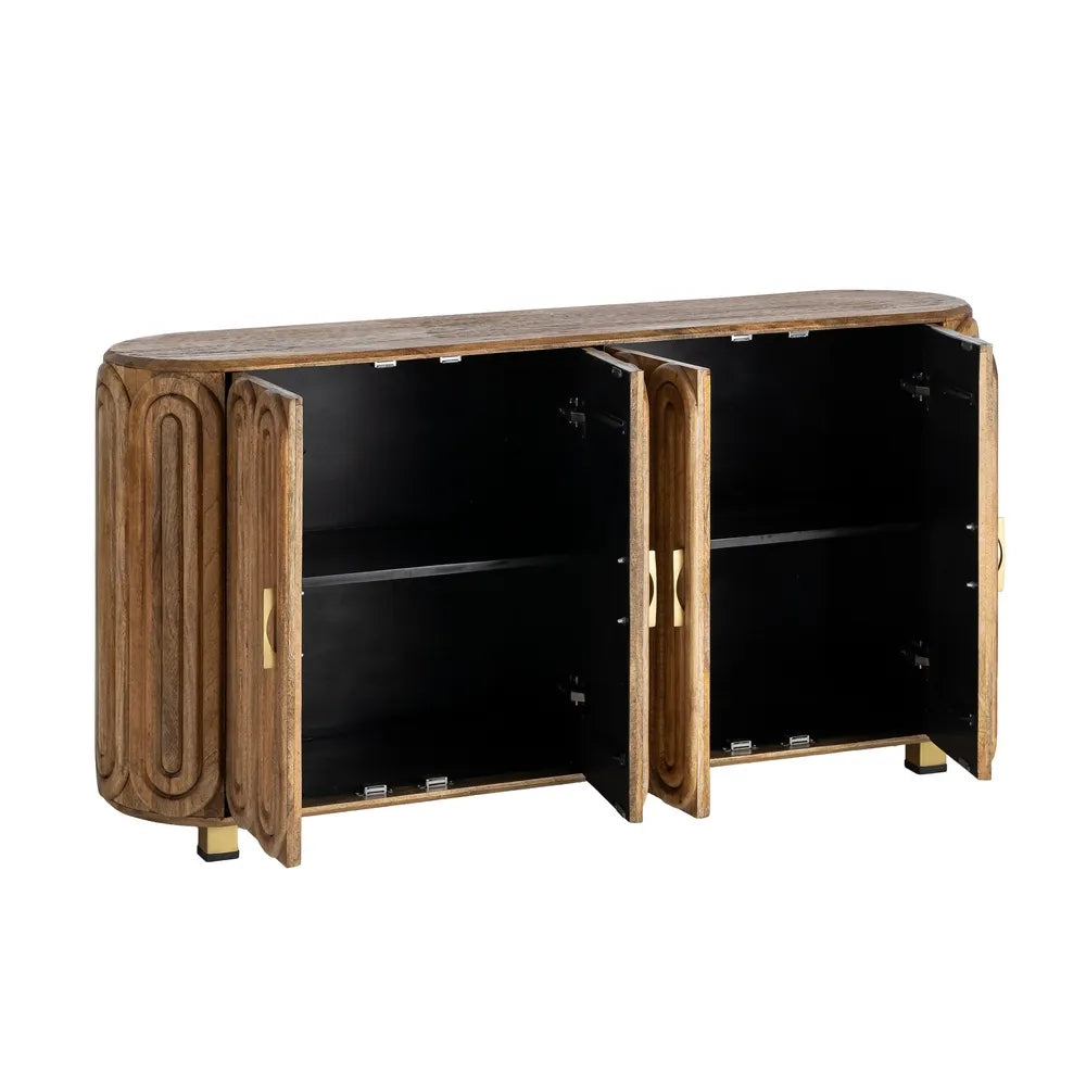 Mango wood sideboard 152 x 40 x 78 cm