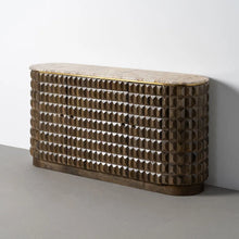 Load image into Gallery viewer, WOOD AND MARBLE SIDEBOARD 154 X 40 X 76 CM