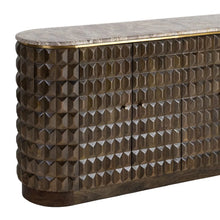 Load image into Gallery viewer, WOOD AND MARBLE SIDEBOARD 154 X 40 X 76 CM