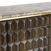 Load image into Gallery viewer, WOOD AND MARBLE SIDEBOARD 154 X 40 X 76 CM