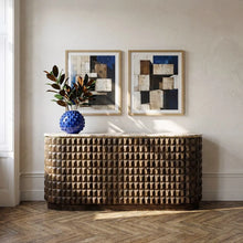Load image into Gallery viewer, WOOD AND MARBLE SIDEBOARD 154 X 40 X 76 CM