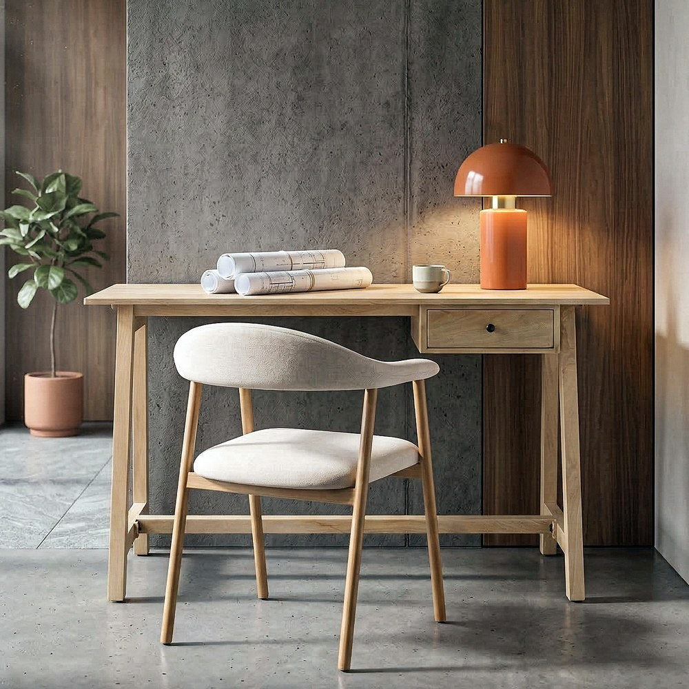 Teak Mango Wood Desk 120x60x77 cm