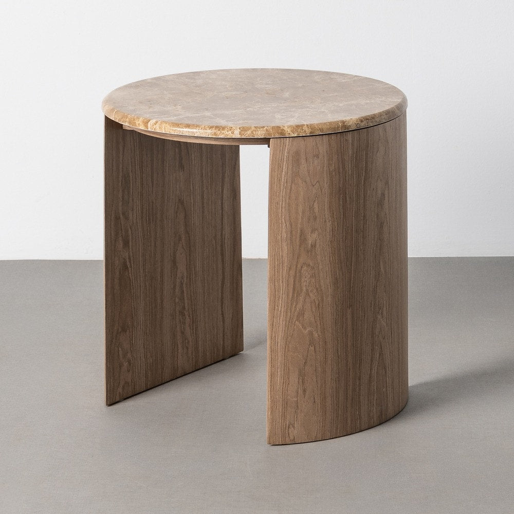 Marble & MDF Side Table 50.5x50.5x50.5 cm