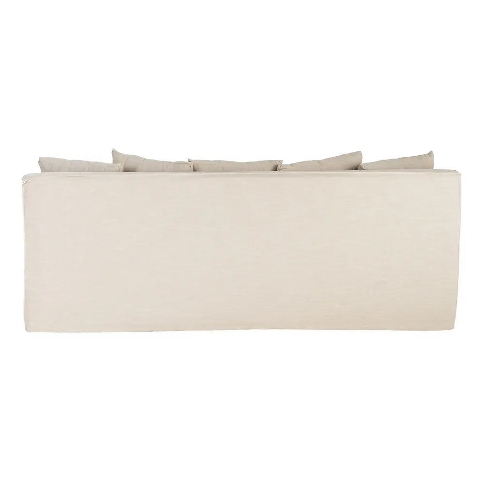 SOFA BEIGE FABRIC 215 X 92 X 78 CM