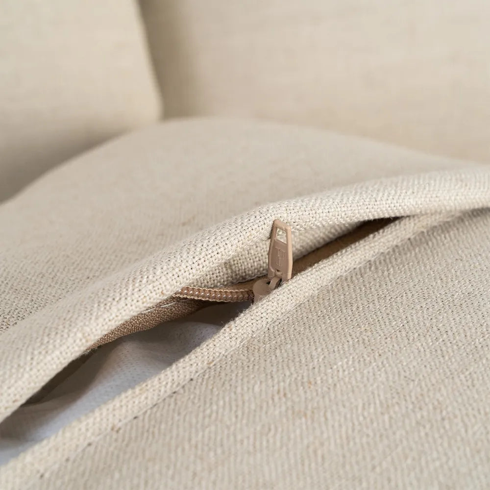 SOFA BEIGE FABRIC 215 X 92 X 78 CM