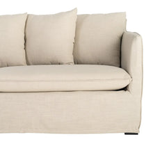 Cargar imagen en el visor de la galería, SOFA BEIGE FABRIC 215 X 92 X 78 CM