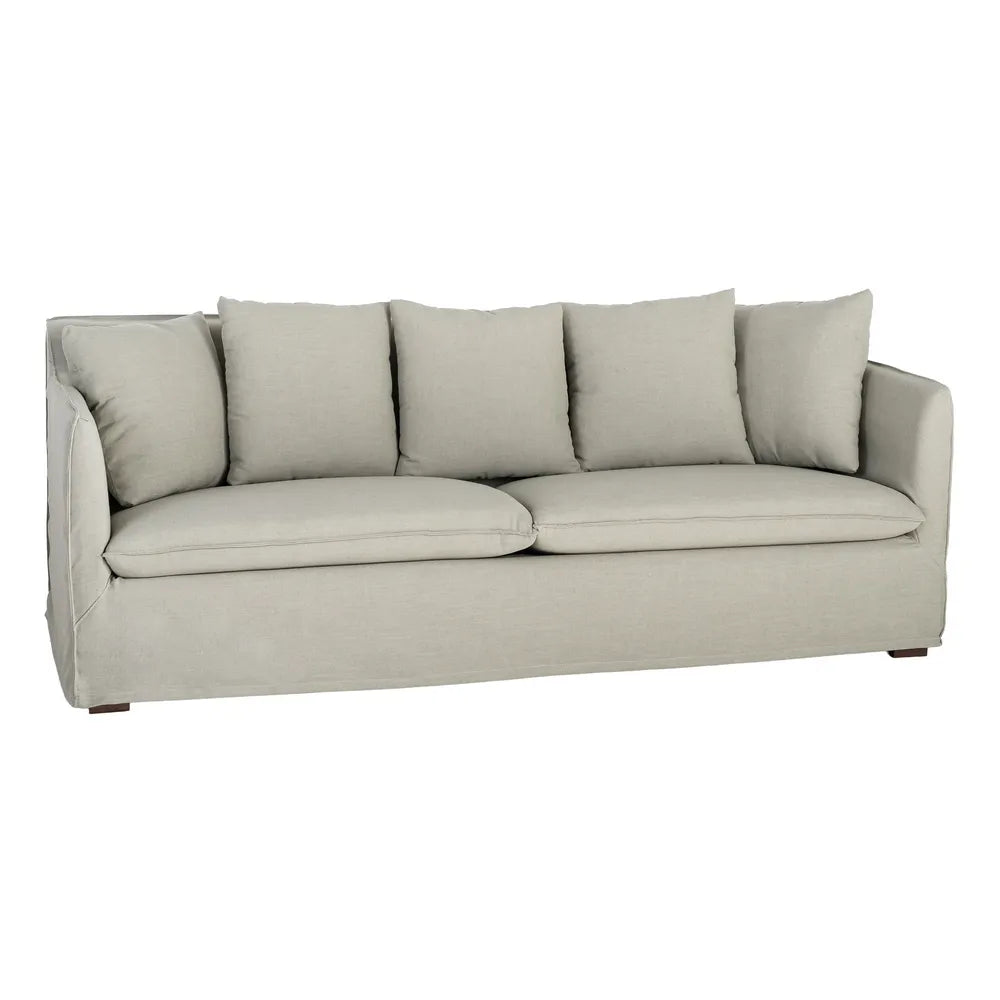 SOFA GREEN FABRIC 215 X 92 X 78 CM