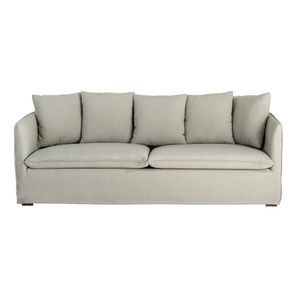 SOFA GREEN FABRIC 215 X 92 X 78 CM