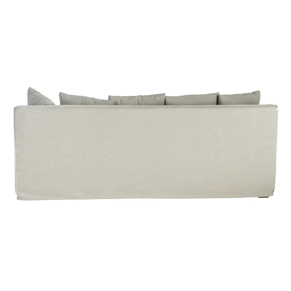 SOFA GREEN FABRIC 215 X 92 X 78 CM