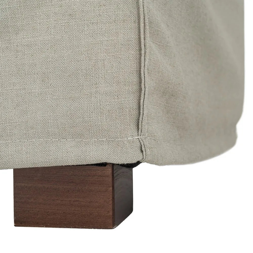 SOFA GREEN FABRIC 215 X 92 X 78 CM