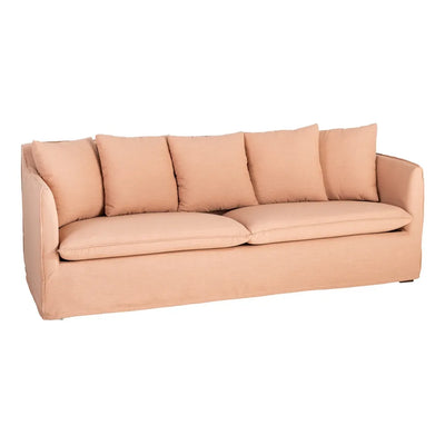SOFA SALMON FABRIC 215 X 92 X 78 CM