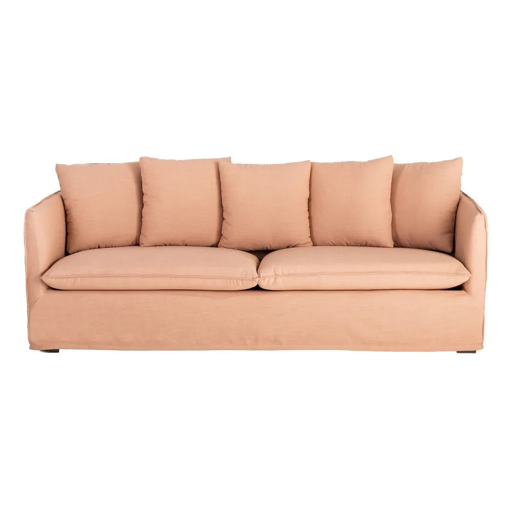 SOFA SALMON FABRIC 215 X 92 X 78 CM