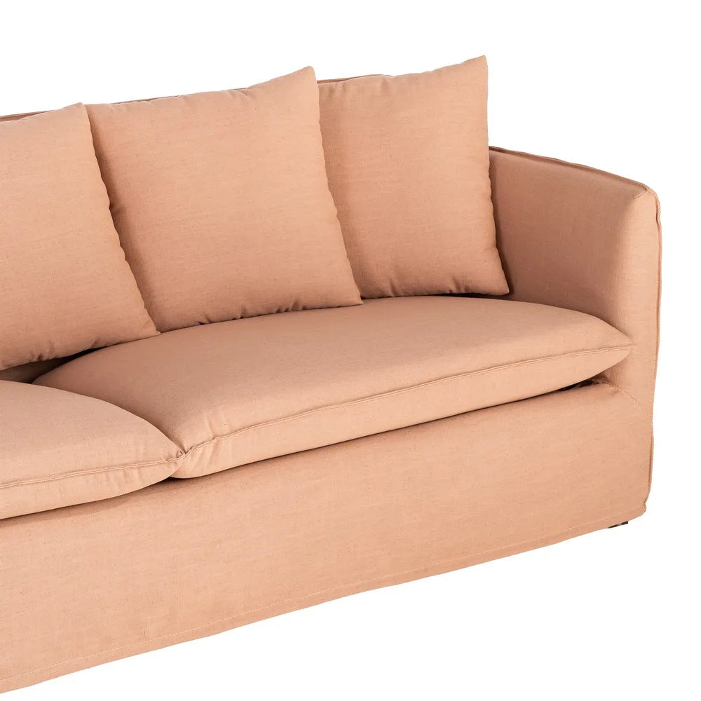 SOFA SALMON FABRIC 215 X 92 X 78 CM