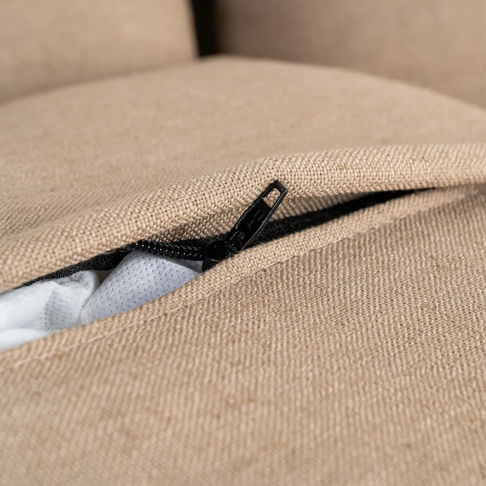 SOFA BROWN FABRIC 215 X 92 X 78 CM