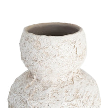 Carica l'immagine nel visualizzatore di Gallery, WHITE CERAMIC VASE 18 X 18 X 30 CM
