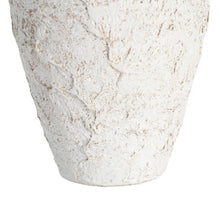 Carica l'immagine nel visualizzatore di Gallery, WHITE CERAMIC VASE 18 X 18 X 30 CM