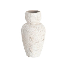 Carica l'immagine nel visualizzatore di Gallery, WHITE CERAMIC VASE 18 X 18 X 30 CM
