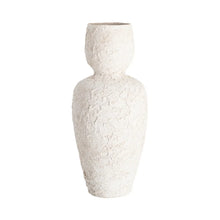 Carica l'immagine nel visualizzatore di Gallery, WHITE CERAMIC VASE 26 X 26 X 60 CM
