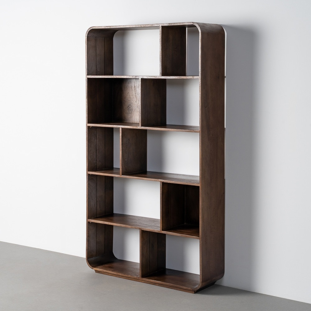 Mango Wood Shelving Unit 100x30x180 cm
