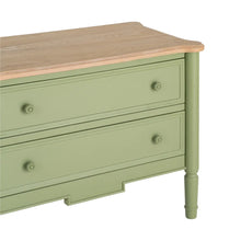 Load image into Gallery viewer, BED SIDE NATURAL-GREEN WOOD 80 X 45 X 60 CM