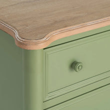 Load image into Gallery viewer, BED SIDE NATURAL-GREEN WOOD 80 X 45 X 60 CM