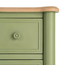 Load image into Gallery viewer, BED SIDE NATURAL-GREEN WOOD 80 X 45 X 60 CM