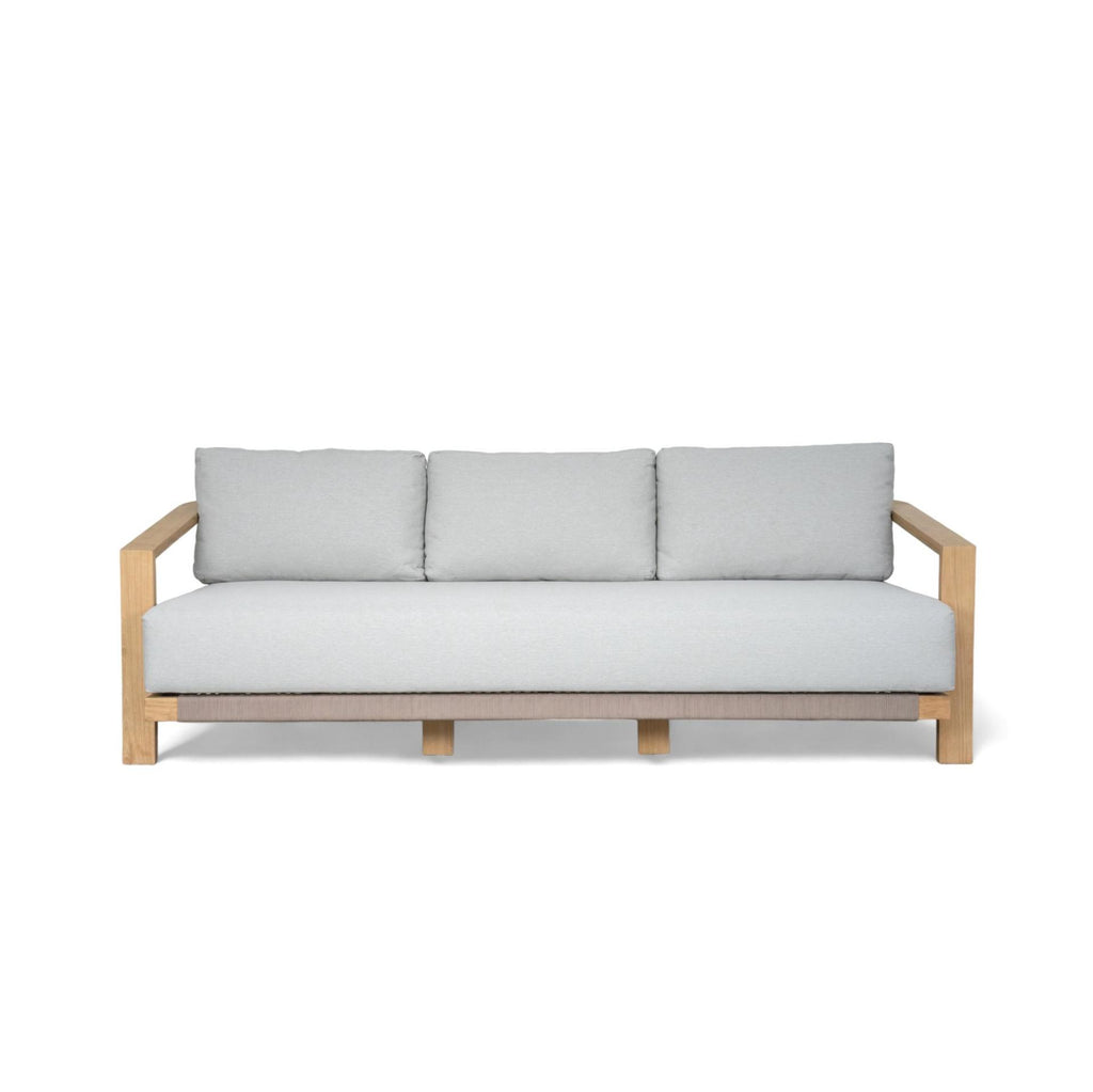 Lounge 3-Seater Moss-216x86x65-Natural/White-Teak