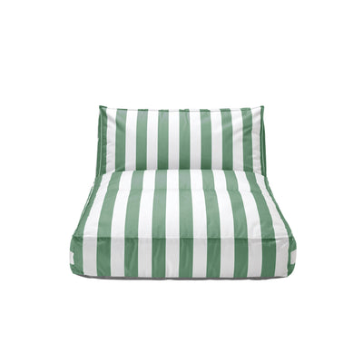 Outdoor Bed -STAY- colour Lily White/Duck Green - size 120 x 190 cm