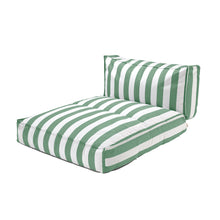 Load image into Gallery viewer, Outdoor Bed -STAY- colour Lily White/Duck Green - size 120 x 190 cm