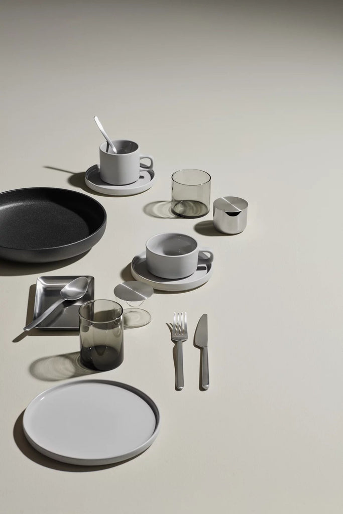 Set of 2 tea cups -PILAR- colour Moonbeam - size 200 ml