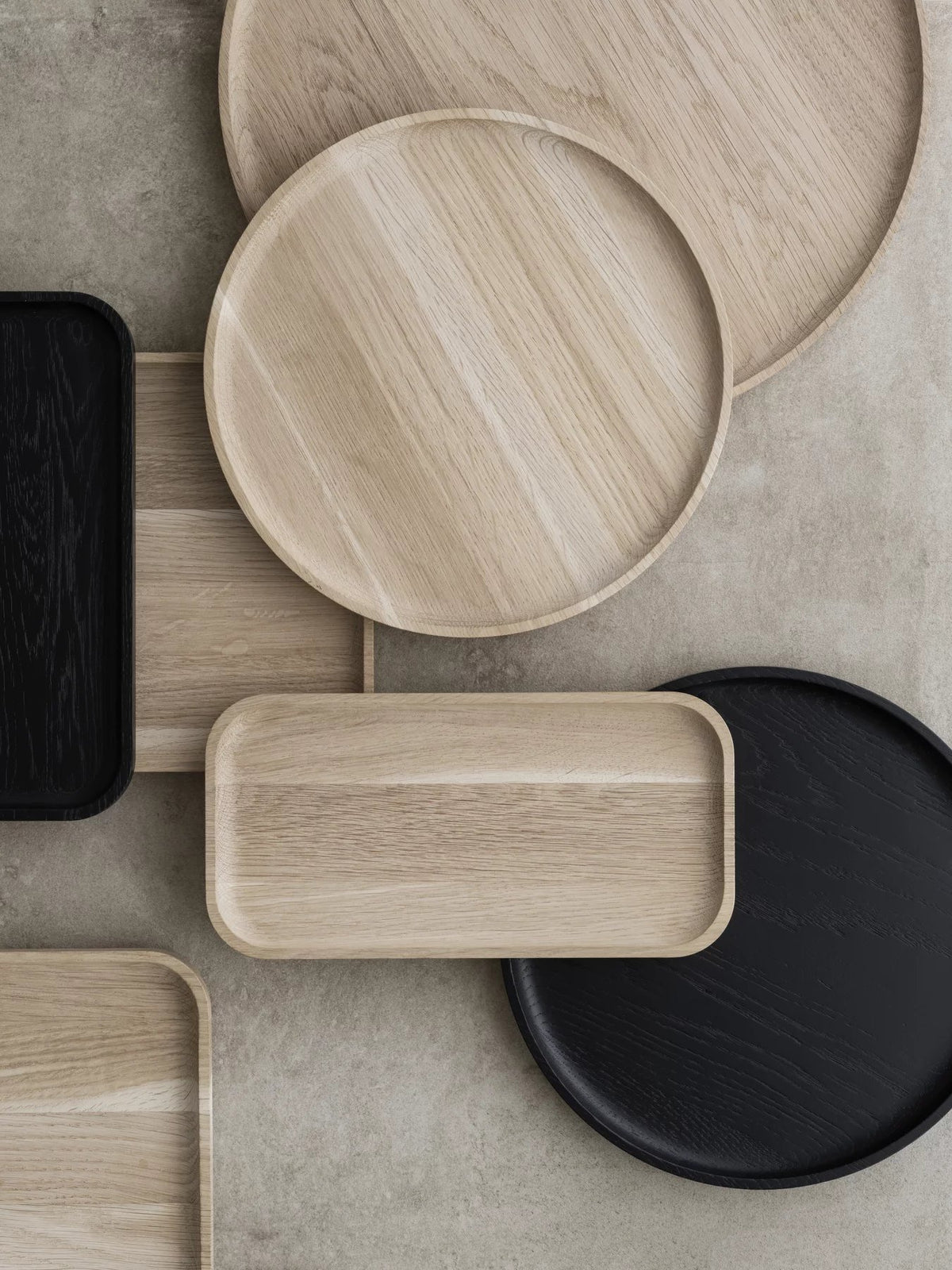 Tray -OKU- colour Oak - size M