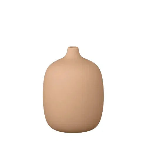 Vase -CEOLA- Colour Amber Brown Size H 19 cm