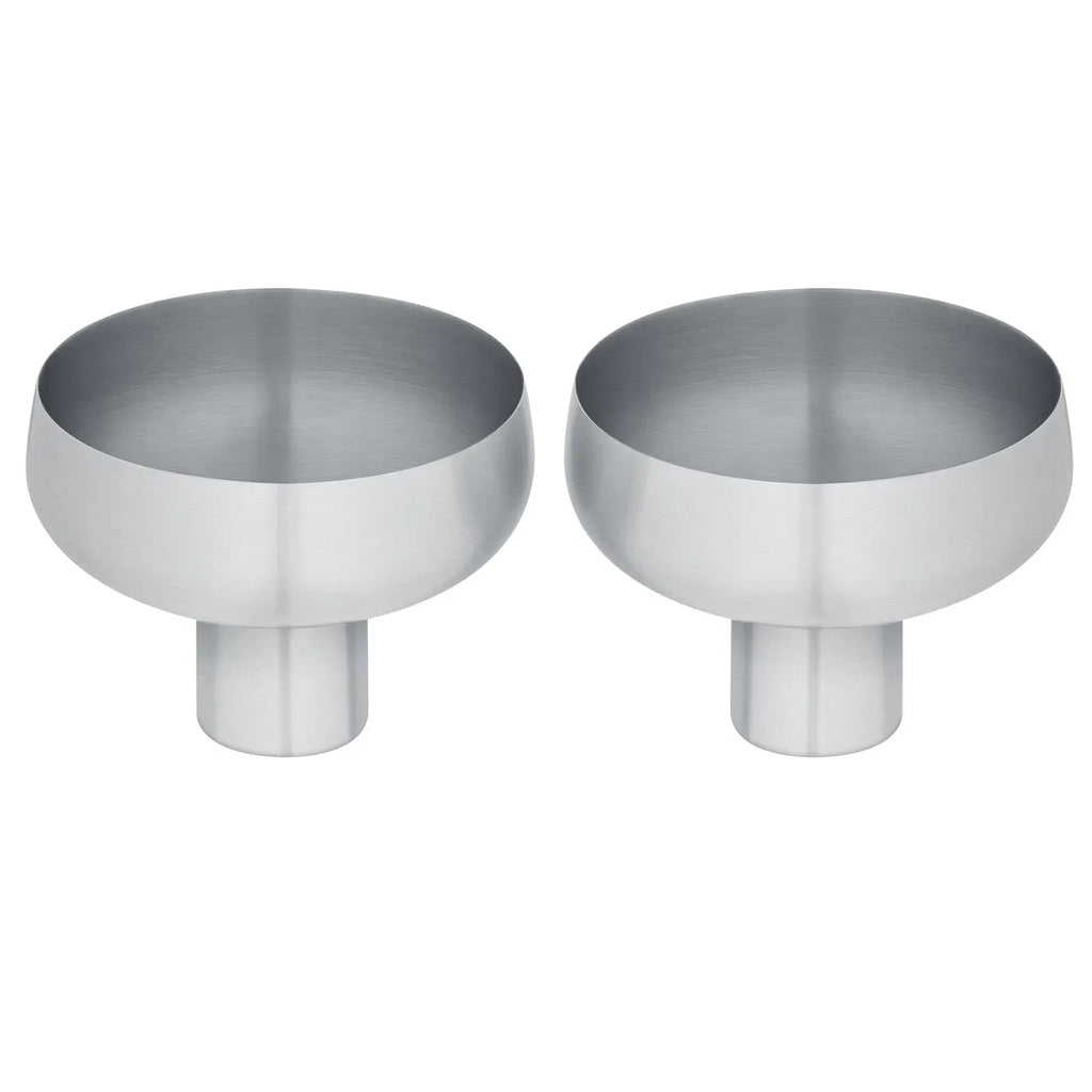 Set of 2 champagne bowls -KOYOI STEEL- colour Stainless Steel matt - size 90 ml