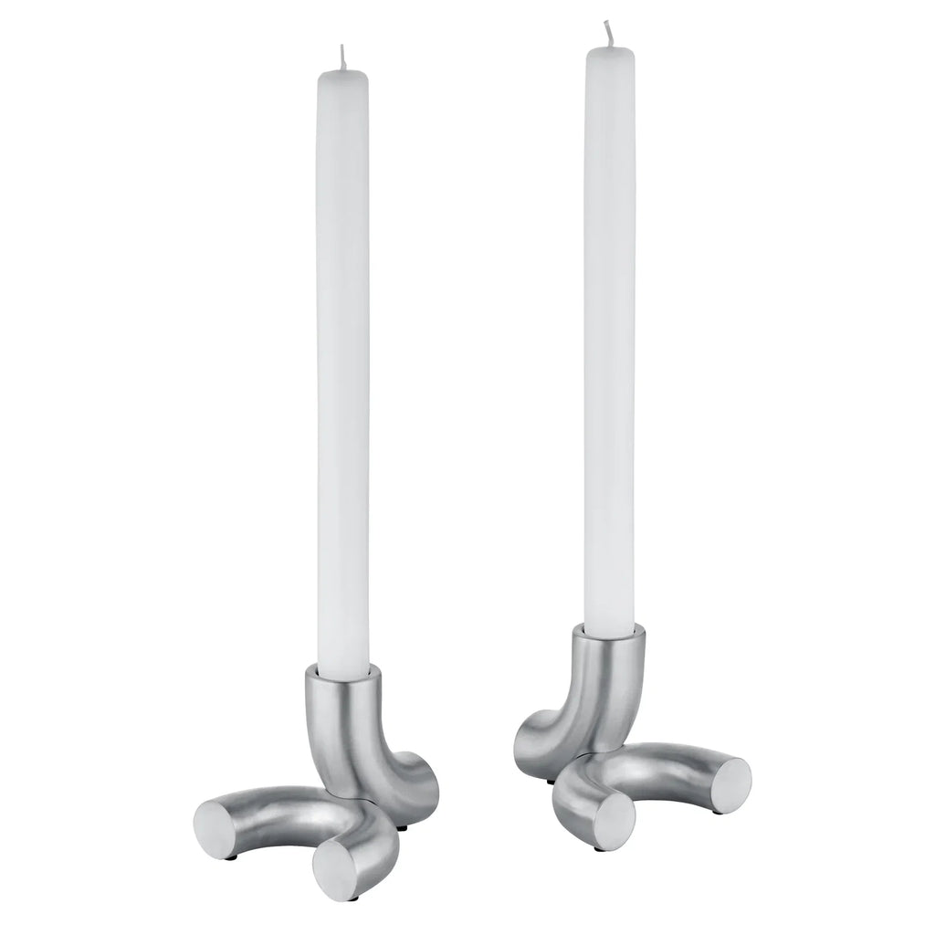 Candle holder -DOODLE- colour Stainless Steel