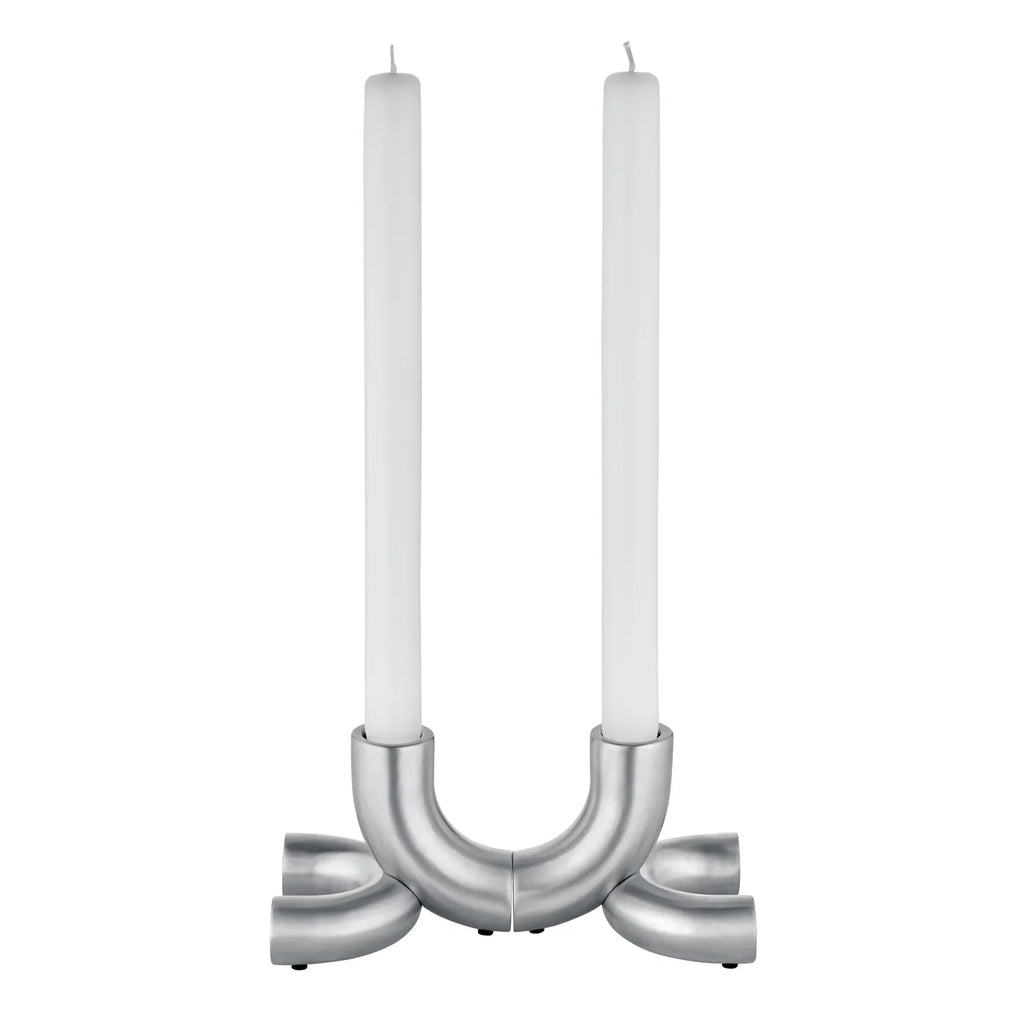 Candle holder -DOODLE- colour Stainless Steel