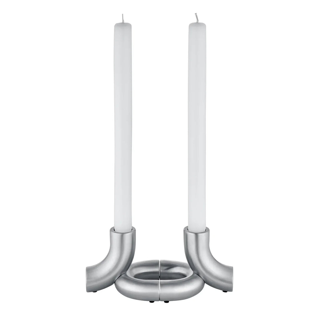 Candle holder -DOODLE- colour Stainless Steel